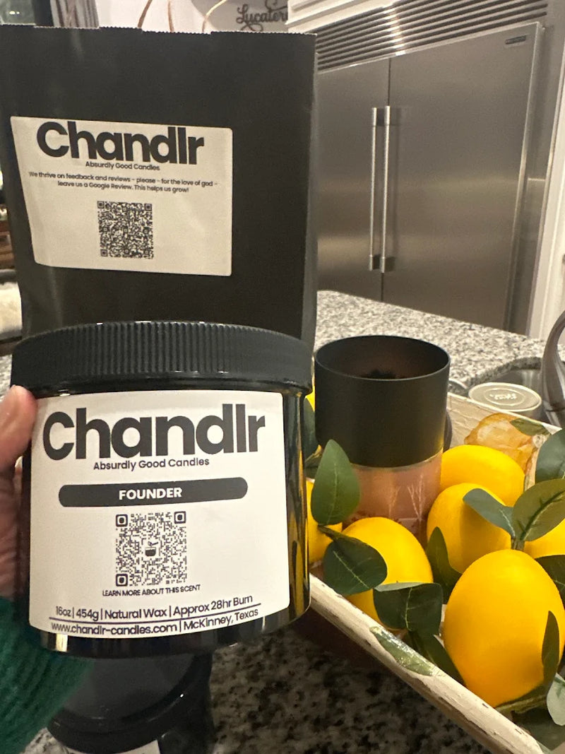 Absolutely love their candles!! My favorite so far is founder. They smell amazing and they last long. I’ll be buying some more soon ! Thank you 😊